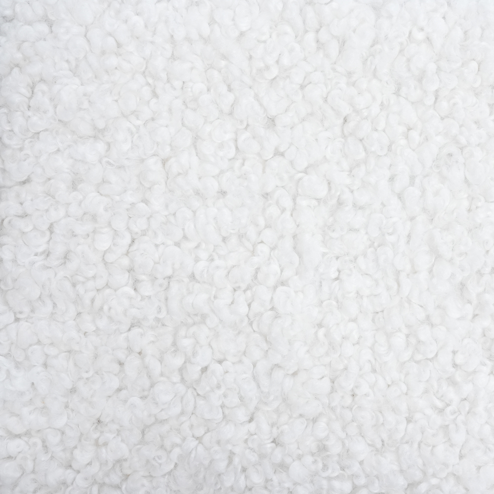 White Boucle Fabric